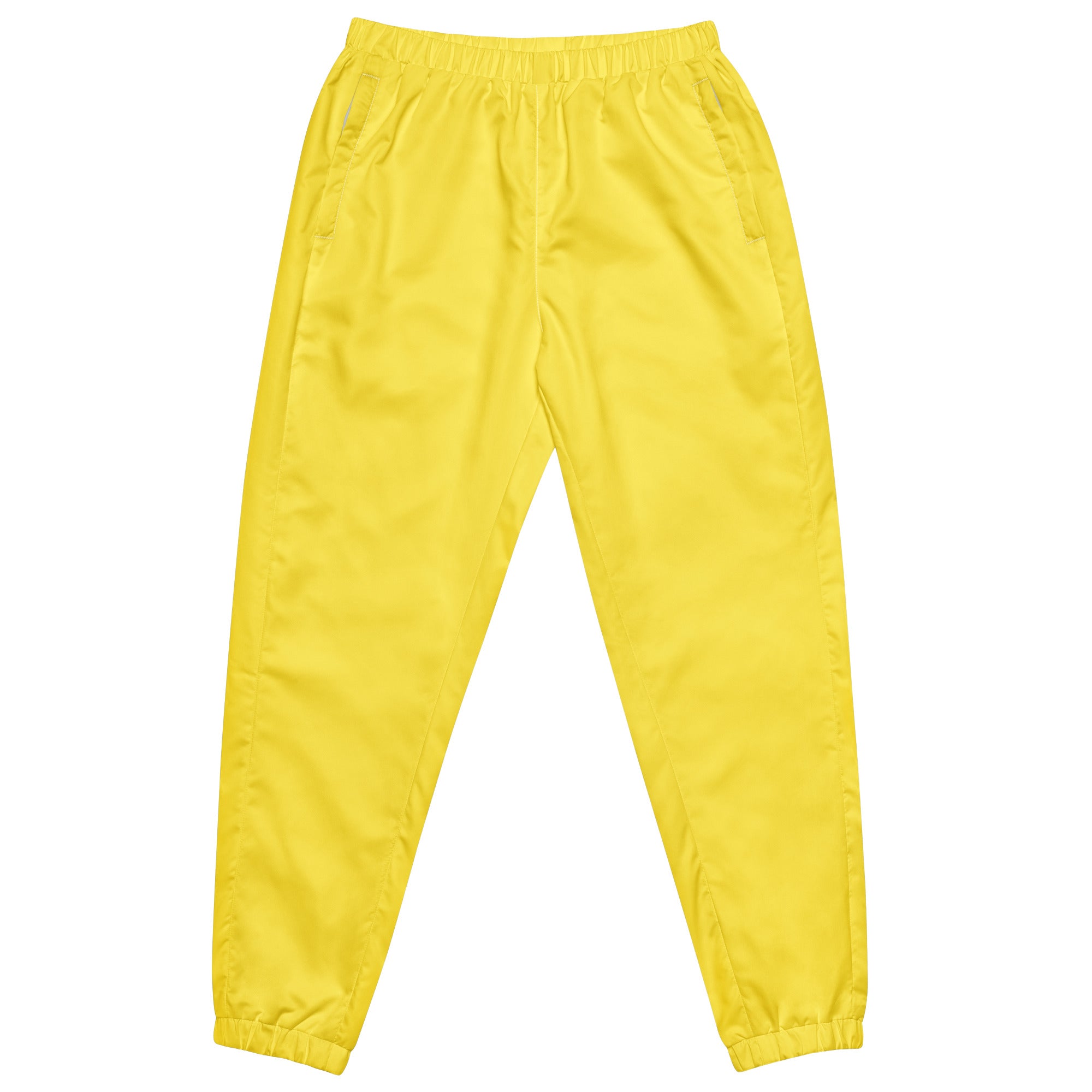 Track Pants, Wicking Liner, Zip Side Pockets, Yellow