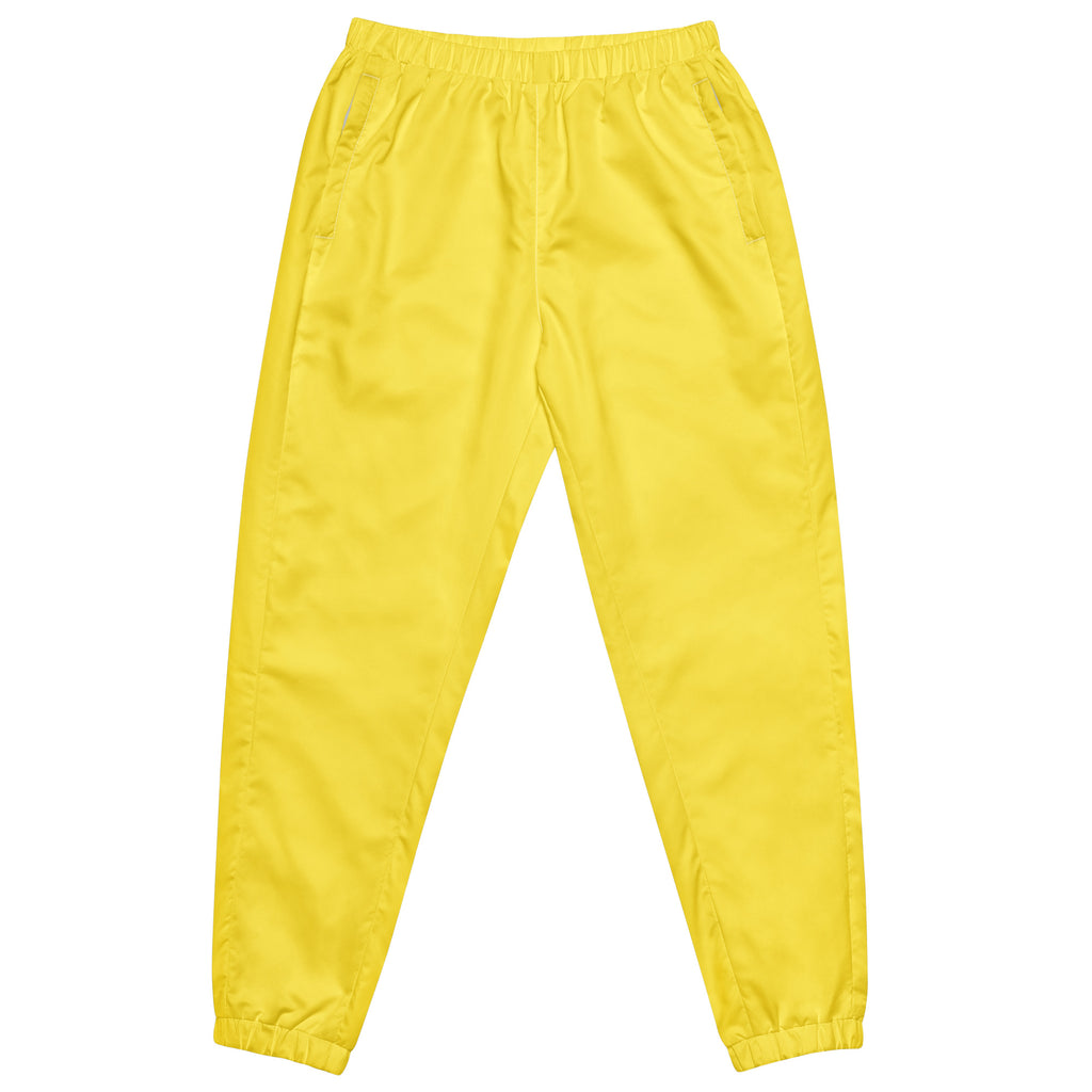 Track Pants, Wicking Liner, Zip Side Pockets, Yellow