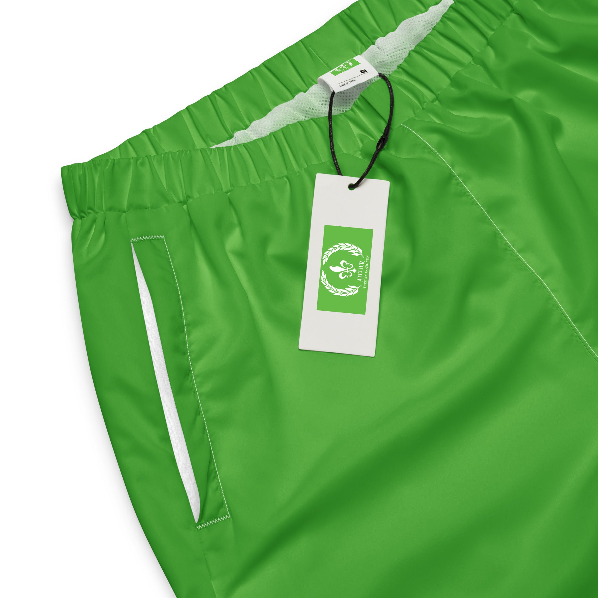 Track Pants, Wicking Liner, Zip Side Pockets, Kelly Green