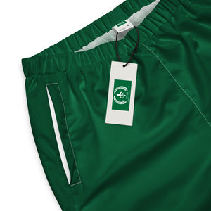 Track Pants, Wicking Liner, Zip Side Pockets, Jewel Green