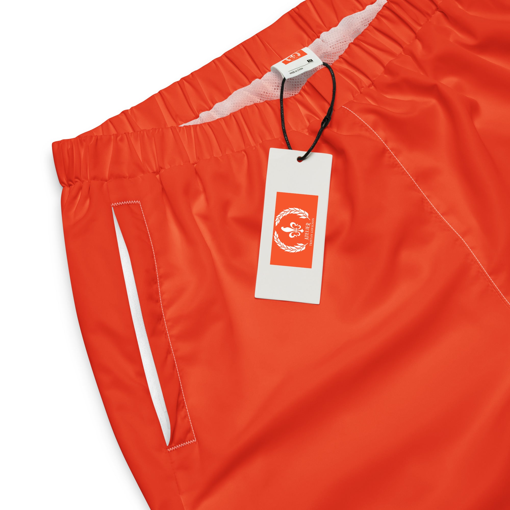 Track Pants, Wicking Liner, Zip Side Pockets, Orange