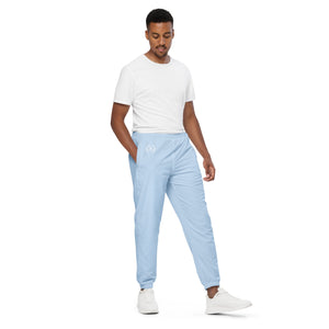 Track Pants, Wicking Liner, Zip Side Pockets, Light Blue