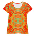 Women's Premium Athletic Crew Neck T-Shirt, Electric Lily