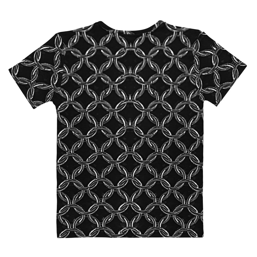 Women's Regular Fit, Four-Way Stretch Crew Neck T-Shirt, Chainmaille