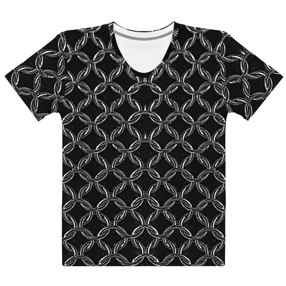 Women's Regular Fit, Four-Way Stretch Crew Neck T-Shirt, Chainmaille