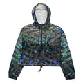 Women’s Cropped Windbreaker, Liquid Jewel