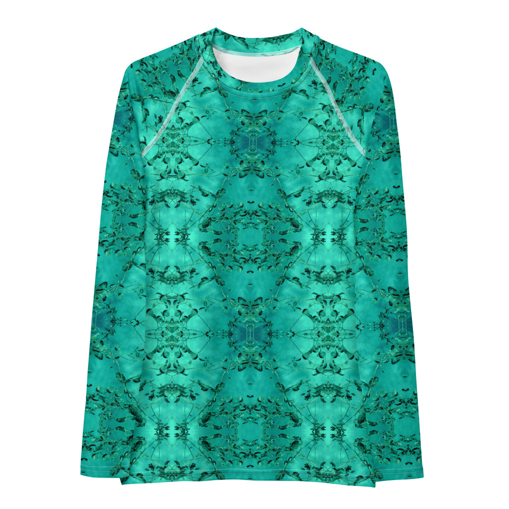 Women's Slim-Fit Rash Guard UPF 50+, Eden, Green