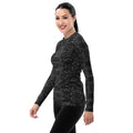 Women's Slim-Fit Rash Guard UPF 50+, Eden, Midnight