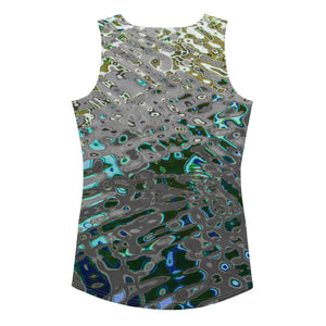 Women's Body-Hugging Tank Top, Liquid Jewel