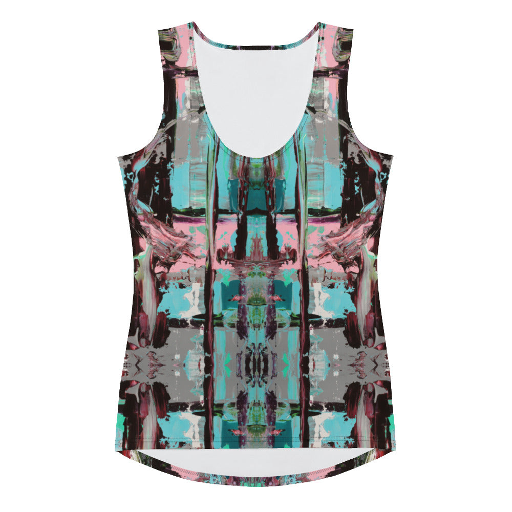 Women's Body-Hugging Tank Top, Pink Dawn