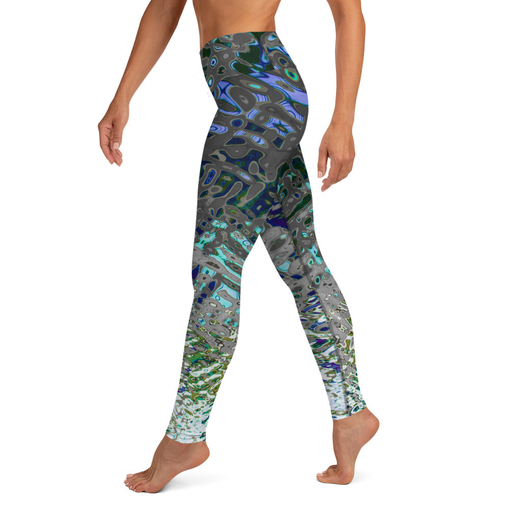 Women's High-Rise Yoga Leggings, Liquid Jewel