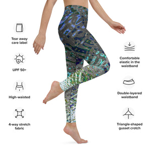 Women's High-Rise Yoga Leggings, Liquid Jewel