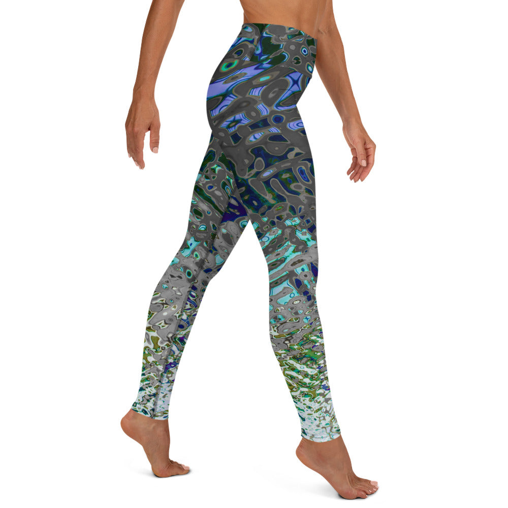 Women's High-Rise Yoga Leggings, Liquid Jewel