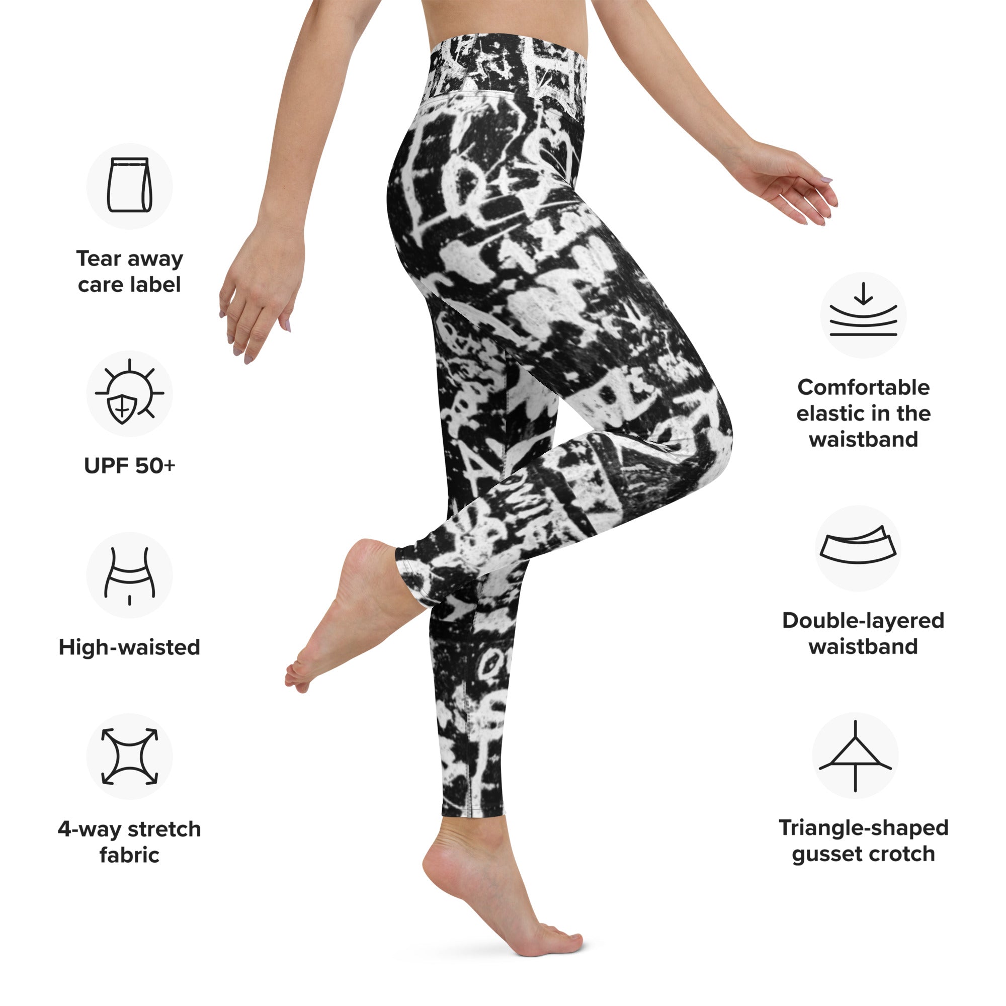 Women's High-Rise Yoga Leggings, Paris Birch Tree