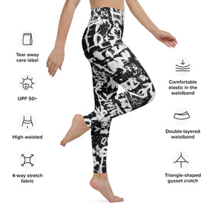 Women's High-Rise Yoga Leggings, Paris Birch Tree