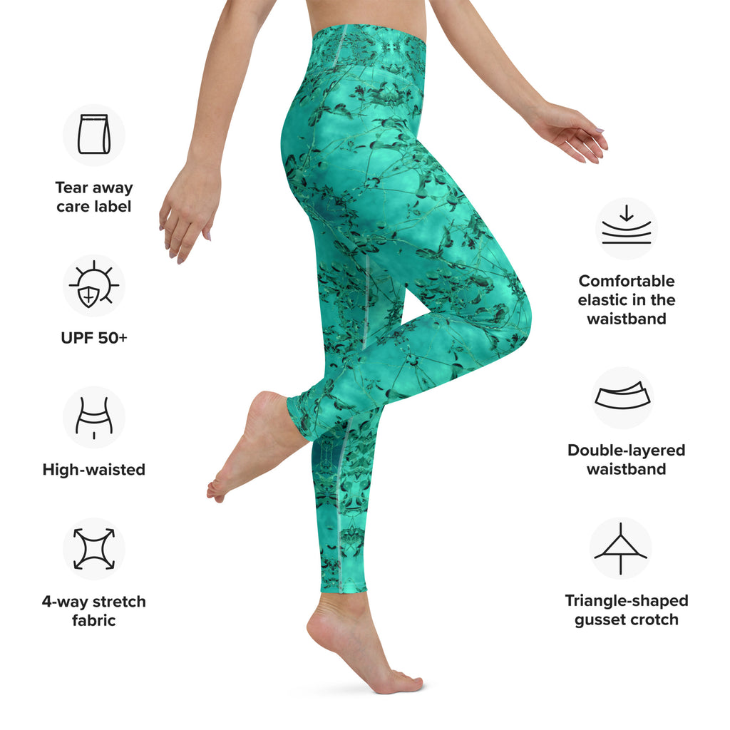 Women's High-Rise Yoga Leggings, Eden, Green