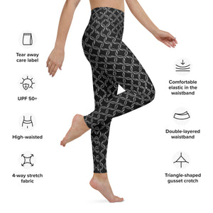 Women's High-Rise Yoga Leggings, Chainmaille