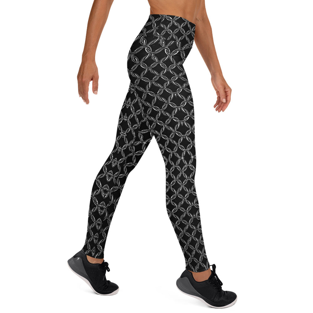 Women's High-Rise Yoga Leggings, Chainmaille