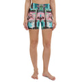 Women's High-Rise Yoga Shorts, Pink Dawn