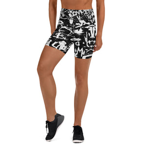 Women's High-Rise Yoga Shorts, Paris Birch Tree