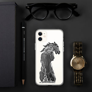 Snap Case for iPhone®, Black Horse