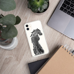 Snap Case for iPhone®, Black Horse