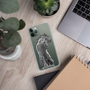 Snap Case for iPhone®, Black Horse