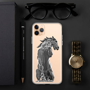 Snap Case for iPhone®, Black Horse