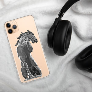 Snap Case for iPhone®, Black Horse