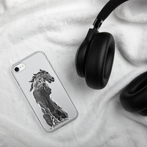 Snap Case for iPhone®, Black Horse