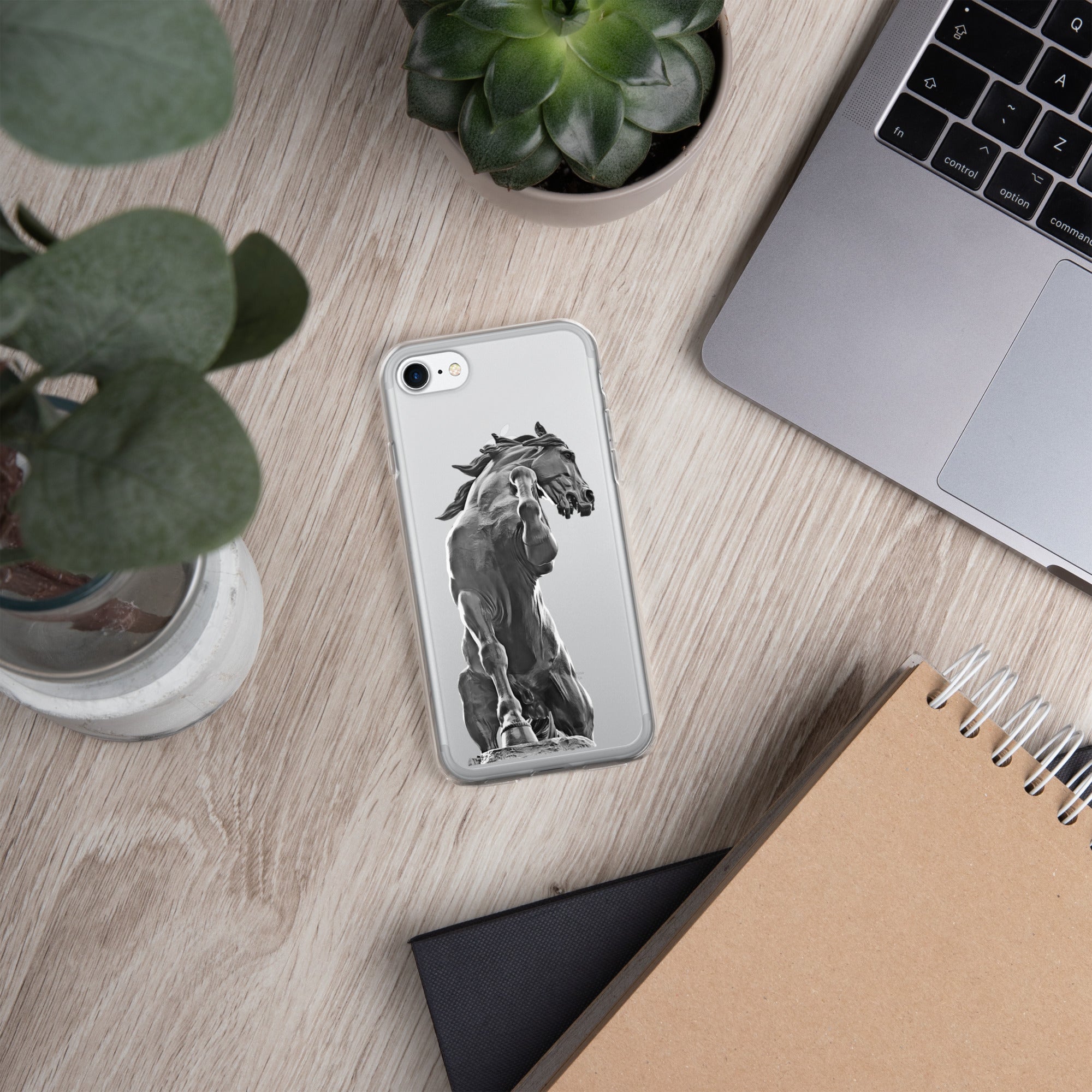 Snap Case for iPhone®, Black Horse