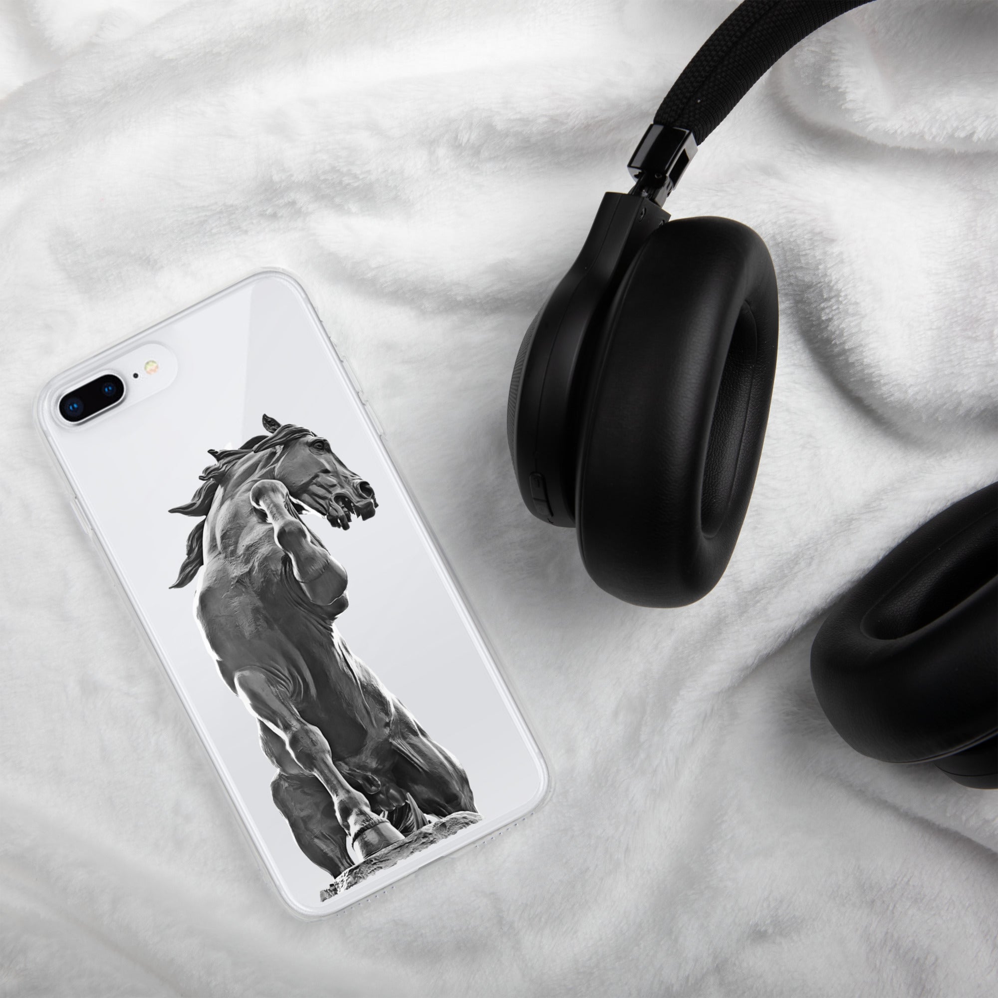 Snap Case for iPhone®, Black Horse