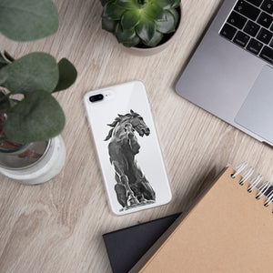 Snap Case for iPhone®, Black Horse