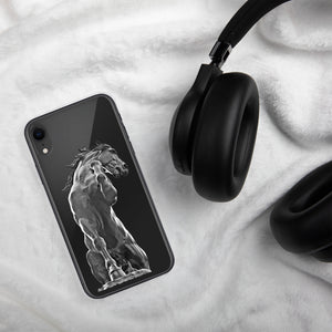 Snap Case for iPhone®, Black Horse