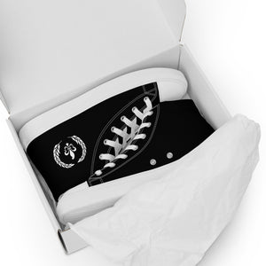 Men’s High-Top Canvas Shoes, Black