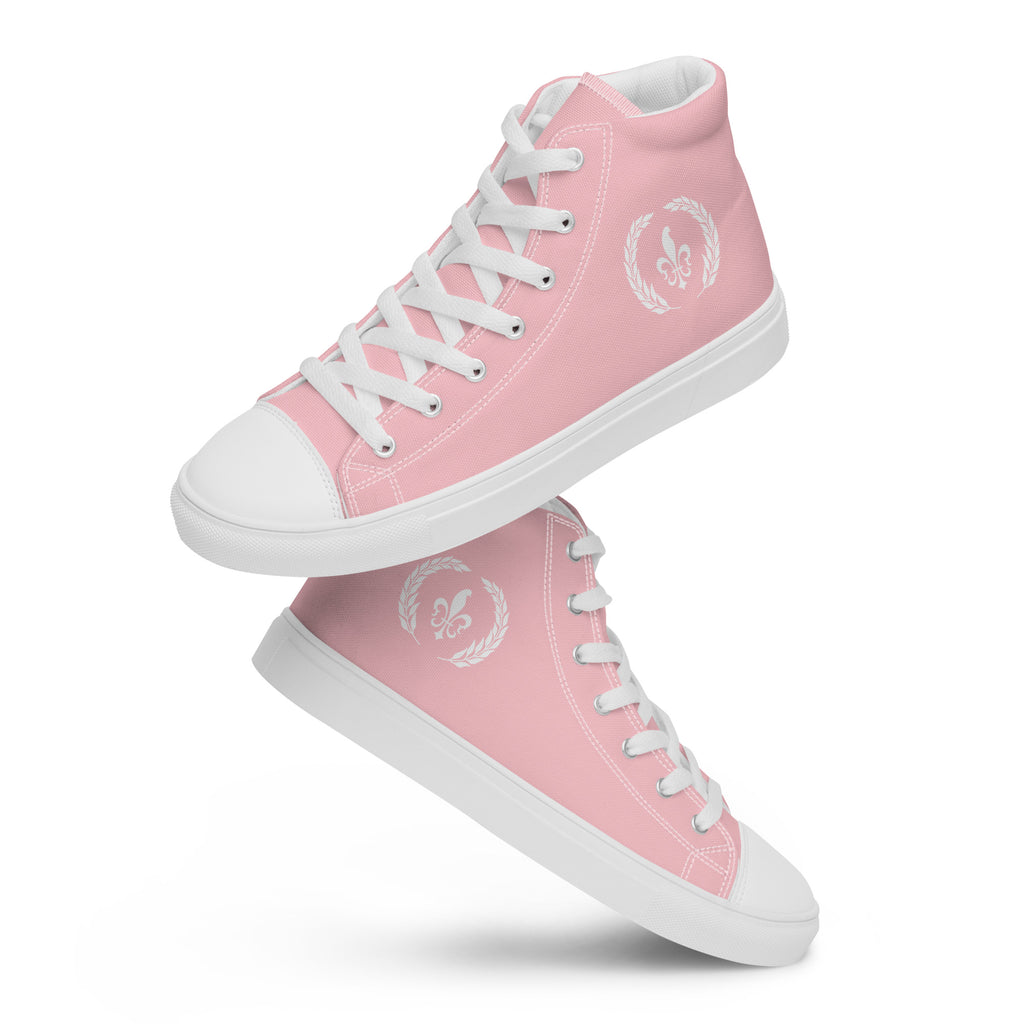 Men’s High-Top Canvas Shoes, Pink