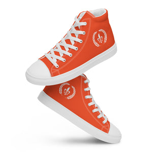 Men’s High-Top Canvas Shoes, Orange