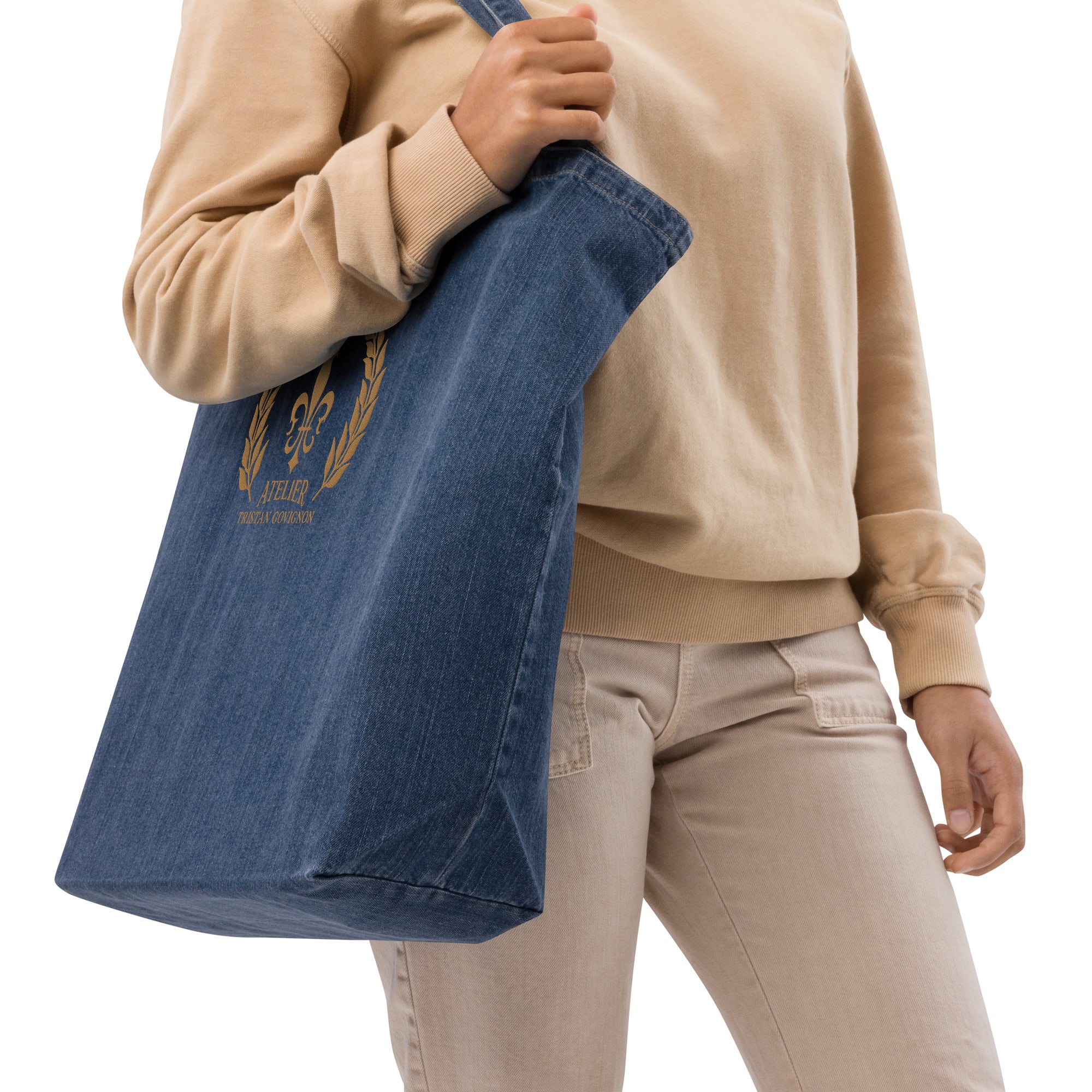 Organic Denim Tote Bag