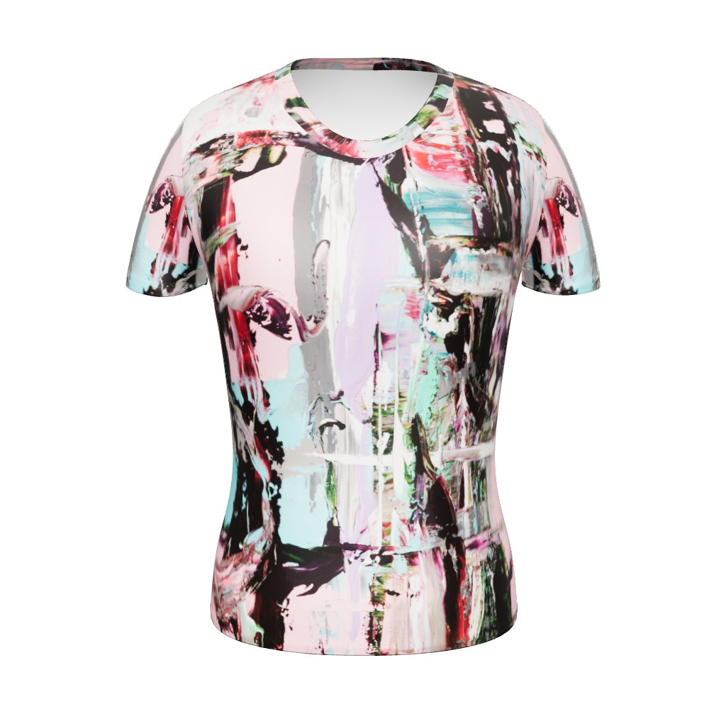Women's Athletic T-shirt, Pink Dawn, UPF 50+