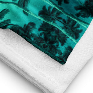 Towel, Palm Tree, Turquoise