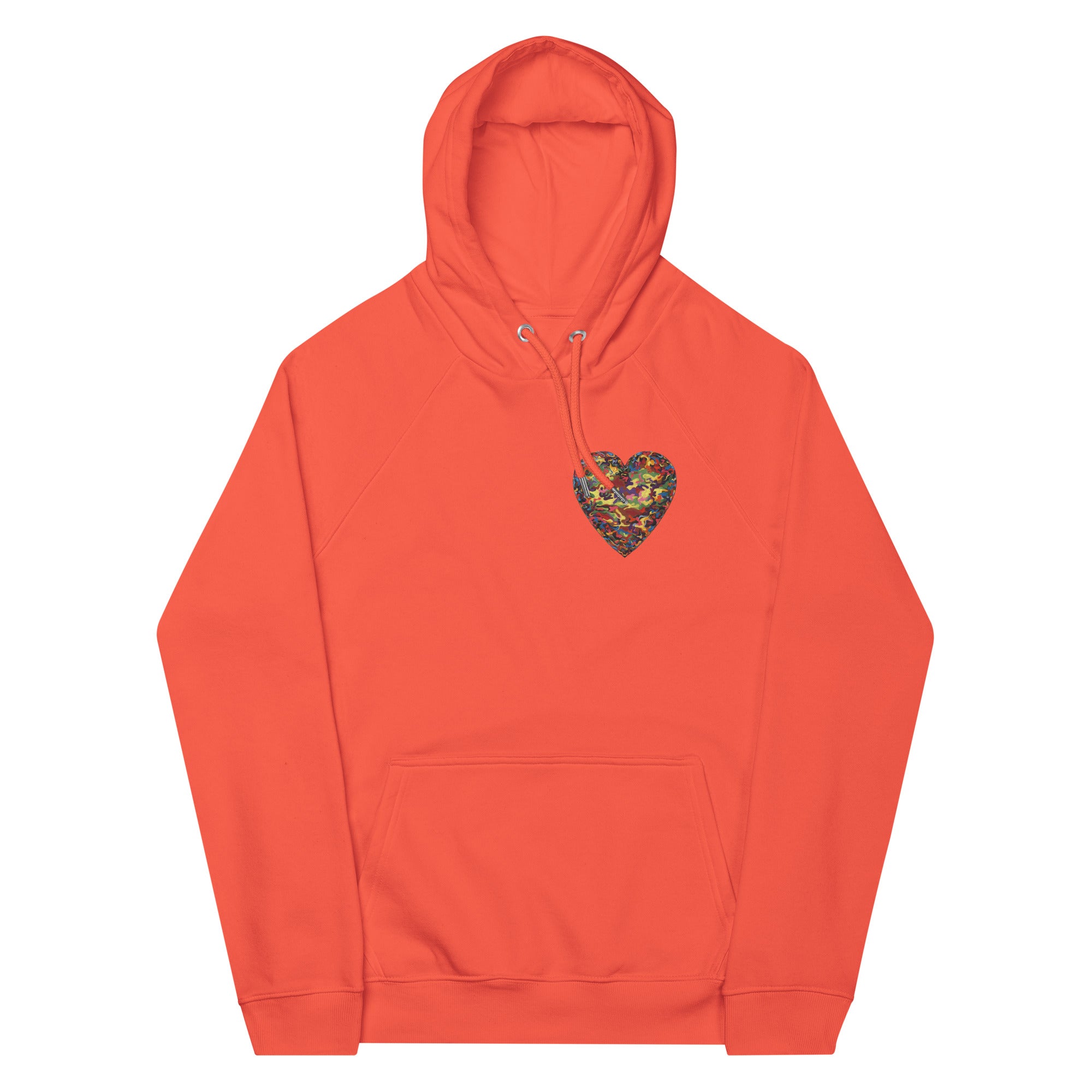 Eco Hoodie, Camouflage Heart