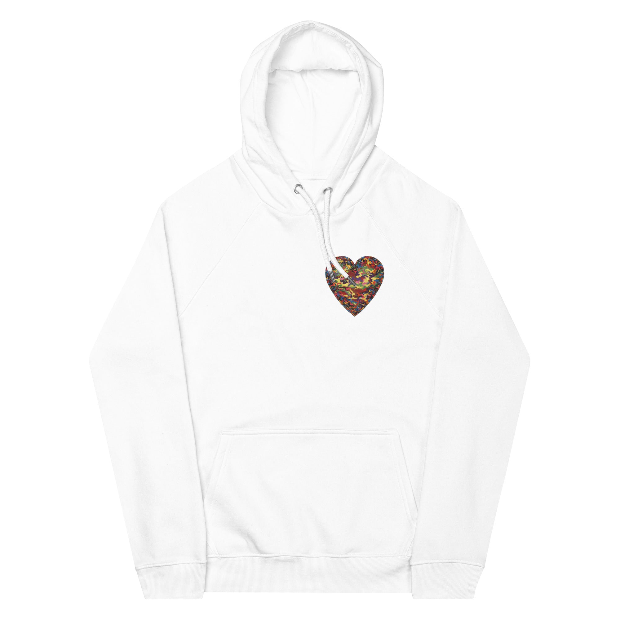 Eco Hoodie, Camouflage Heart