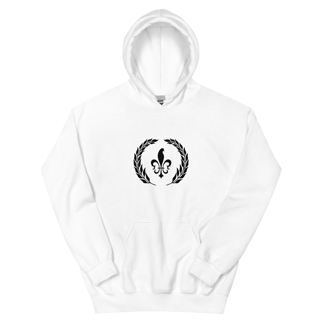 Hoodie with Front Pocket, White