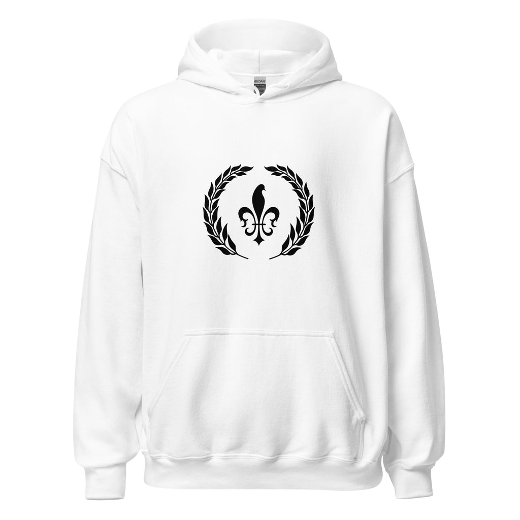 Hoodie with Front Pocket, White