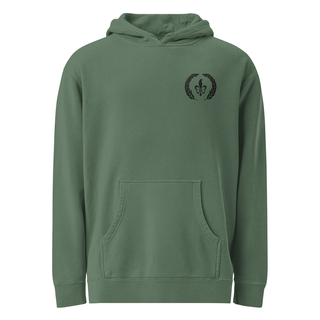 Pigment-Dyed Hoodie with Front Pocket