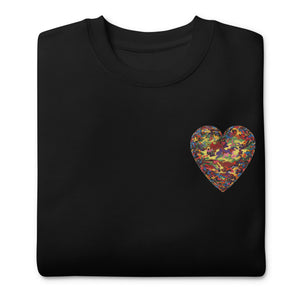 Premium Sweatshirt, Camouflage Heart