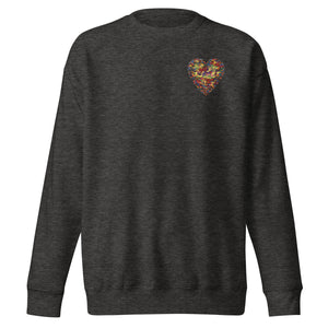 Premium Sweatshirt, Camouflage Heart