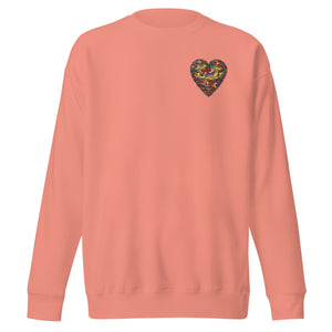 Premium Sweatshirt, Camouflage Heart