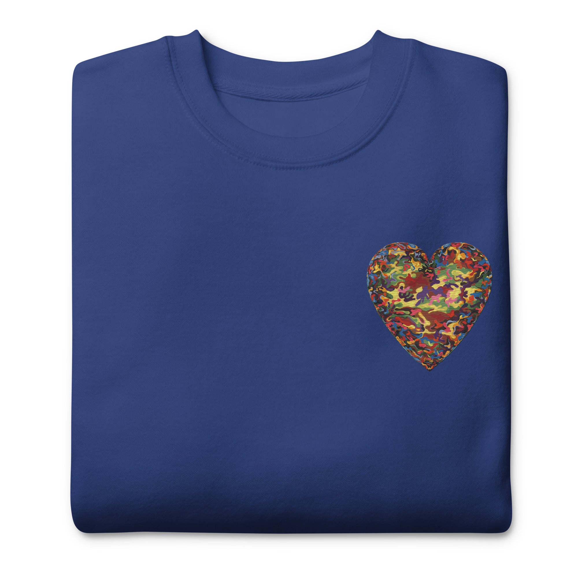 Premium Sweatshirt, Camouflage Heart
