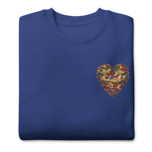 Premium Sweatshirt, Camouflage Heart